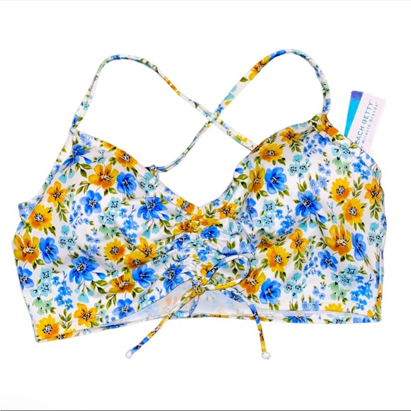 Miracle Brands Other - NWT Beach Betty Swim by Miracle Brand Floral swim top Size XL